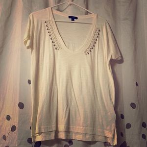 J. Crew top with beard embellishments